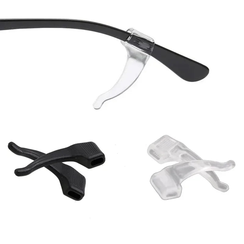 2/40pcs Silicone Ear Hook Anti-slip Glasses Leg Ear Sleeve Bracket Fastener Sunglasses Accessories Grip Anti-fall Eyewear Hol