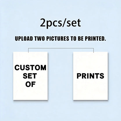 Custom Canvas Prints Photo Wall Art Personalized Poster for Family Life Pets Anime Birthdays Weddings Scenery Home Decor Gift