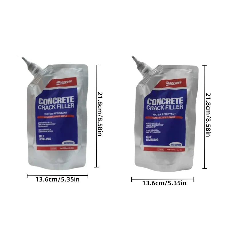 Elastic Gray Concrete Gap Sealant 350/500ML Anti-Aging Weatherproof Cement Floor Joint Repair Glue