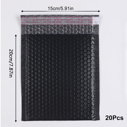 20Pcs Black Bubble Mailers Self Seal Mailing Envelopes Bags for Small Business Shipping and Packaging