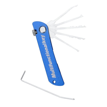 21-in-1 Lock Picking Tools Set Stainless Steel Durable Locksmith Mini Hook Pick Key Extractor Multi-function Outdoor Lover Gi