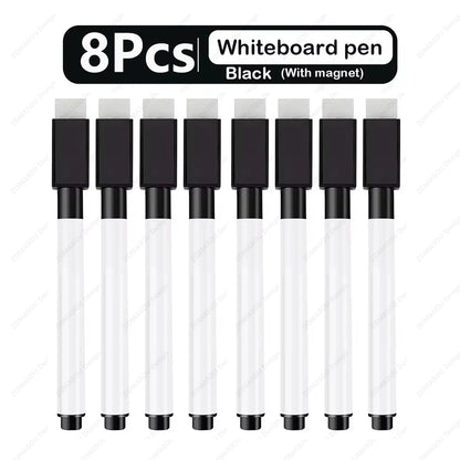 48-1Pcs Magnetic Erasable Whiteboard Pen Color Options Numbering Stationery Office Teaching Supplies for Student Blackboard N