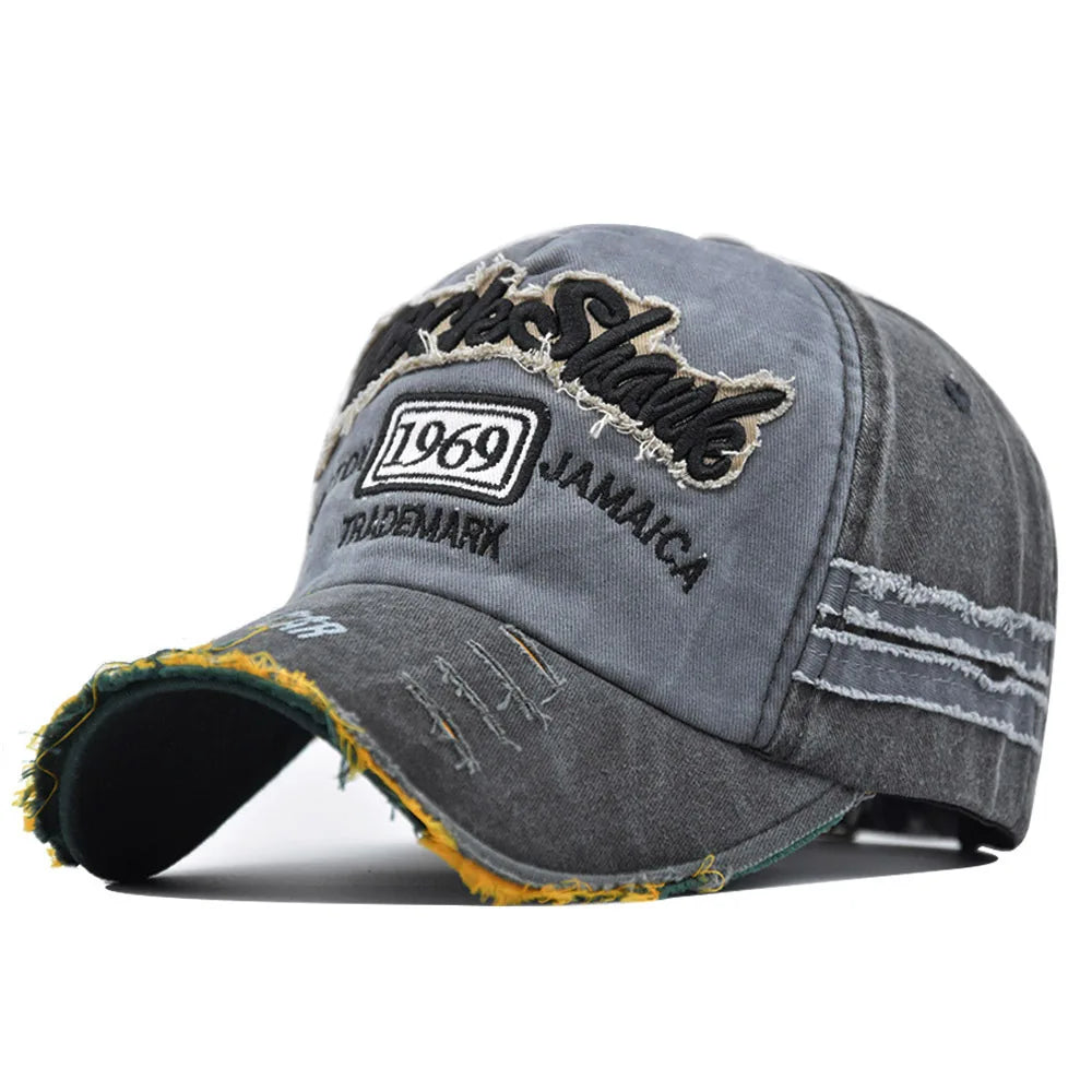 Washed Cotton 1969 Embroidery Baseball Caps For Women Men Sport Visors Vintage Snapback Cap Unisex-Teen Hip Hop Hat Bone Dad 