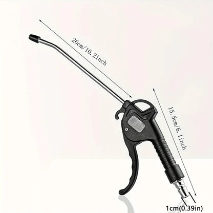Air Blow Gun, High Flow Air Blower Gun for Compressor with Angled Bent Nozzle, Three Colors to Choose from, Short Style - Lon