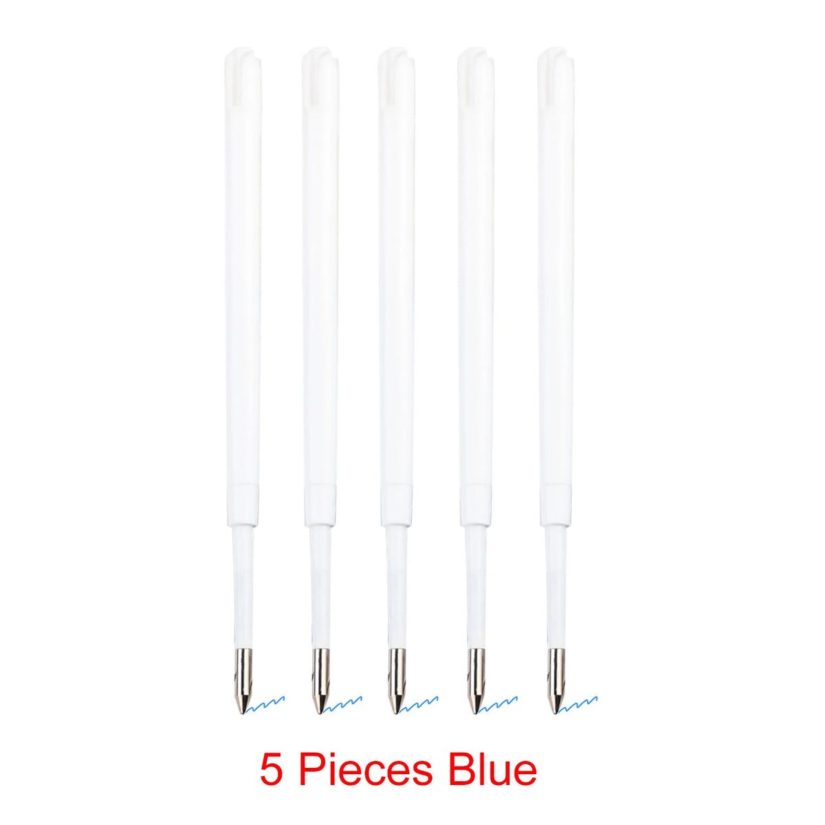 98mm1.0mm Ballpoint Pen Refills For Parker Pens Medium Point Blue Red Black Ink Rods For Writing Office Stationery - 5Pieces 