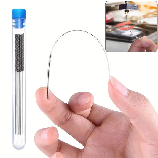 3D Printer Nozzle Cleaning Kit 0.2/0.25/0.3/0.35/0.4mm Stainless Steel Nozzle Cleaning Needles Cleaner For Car Wiper Gas Stov