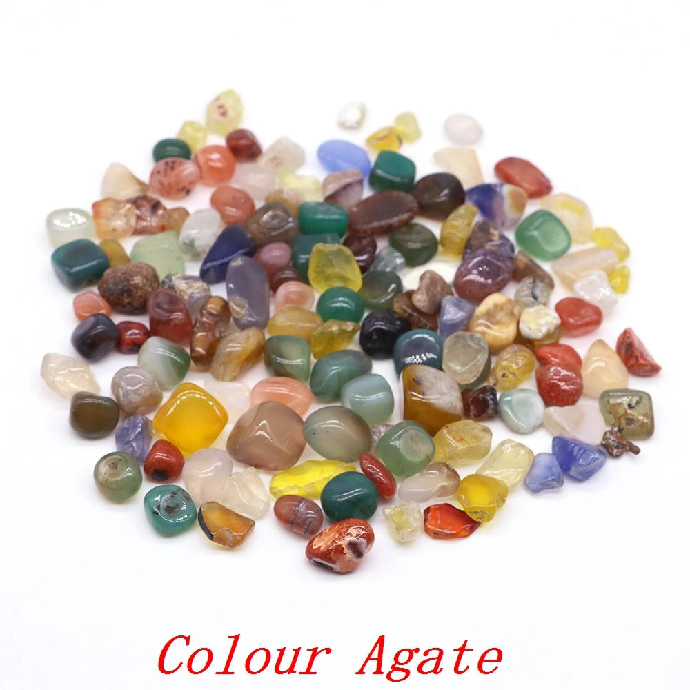 Natural Crystal Gravel Specimen Rose Quartz Amethyst Home Decor Colorful for Aquarium Healing Energy Stone Rock Mineral 50g 1