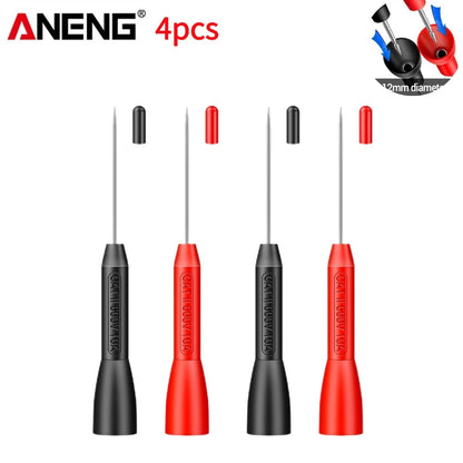 2/4/6pcs Insulation Piercing Needle Pin Non Destructive Multimeter Test Probe 10A 600V for 2/4mm Test Lead Multimeter Test Pr
