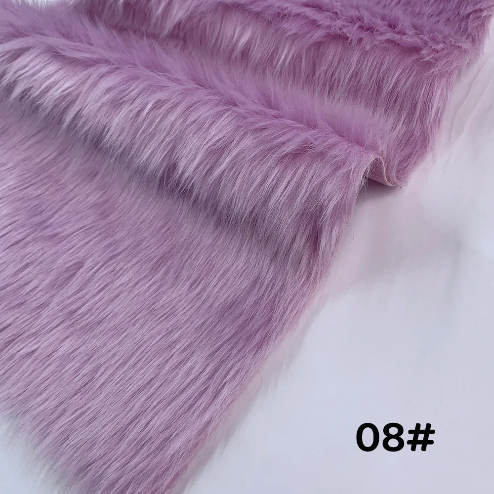 Fur Imitate Fabric 30x50cm Polyester Fiber Medium Thickness Woven Technics 2.5cm Long Fur Fabric Cosplay Fursuit Fur Material