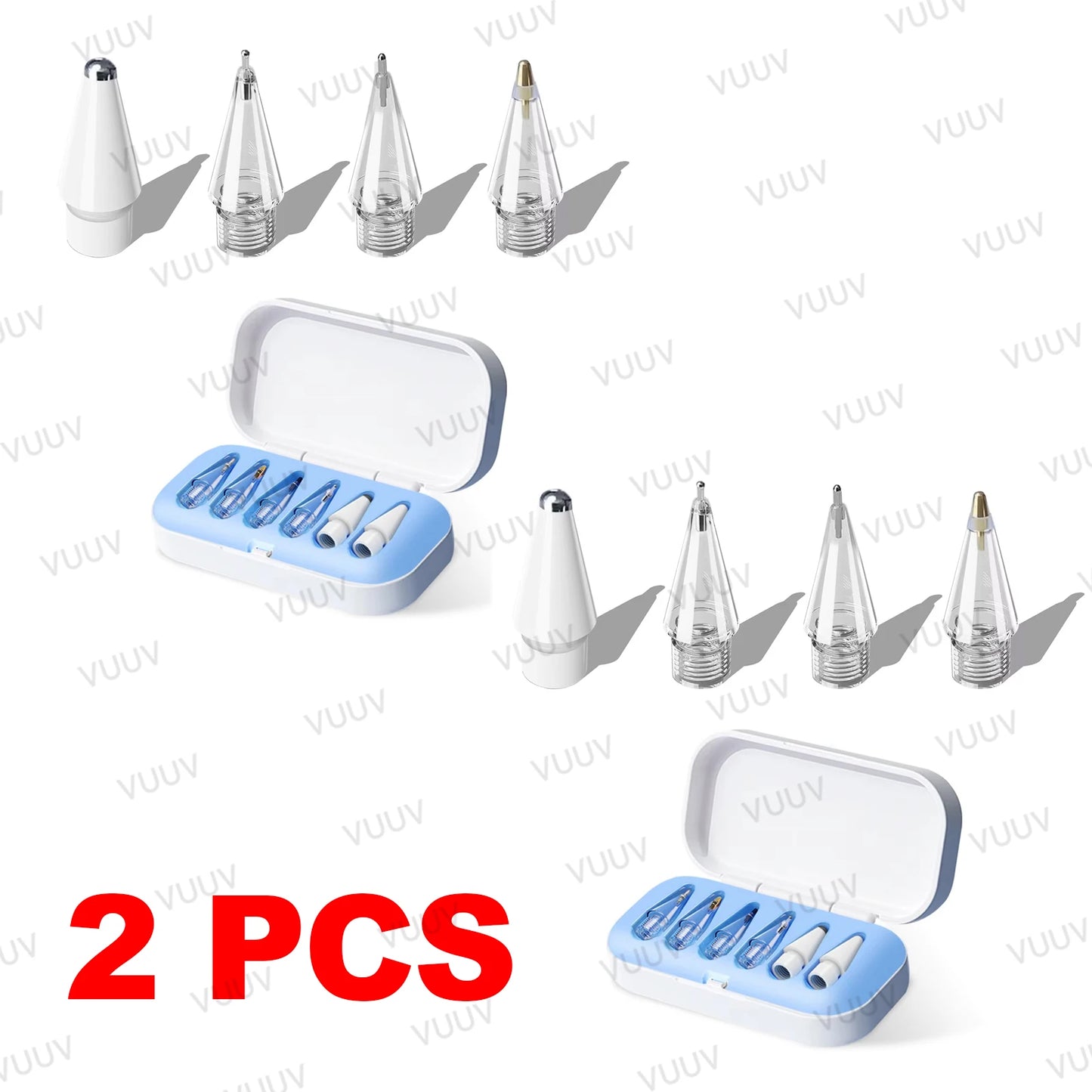 4 / 6 Pcs Replacement Pencil Tips For Apple Pencil Pro/2nd Gen/1st Gen/USB-C, Upgraded iPad Pen Tips With Storage Case