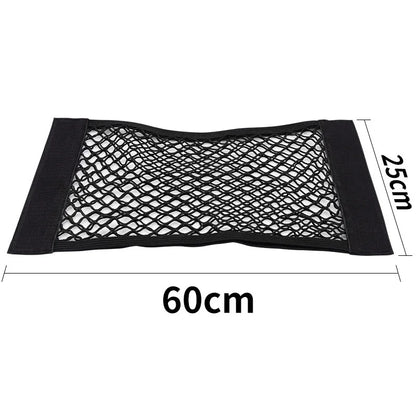 Car Trunk Mesh Organizer Car Tail Storage Net Seat Back Pocket Universal Trunk Bag Auto Magic Tape Network Interior Accessori