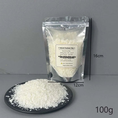 500g/1kg Natural Soy Wax Flake DIY Candle Making Supplies Scented Candle Raw Material Smokeless Candles Wicks Making Crafts -
