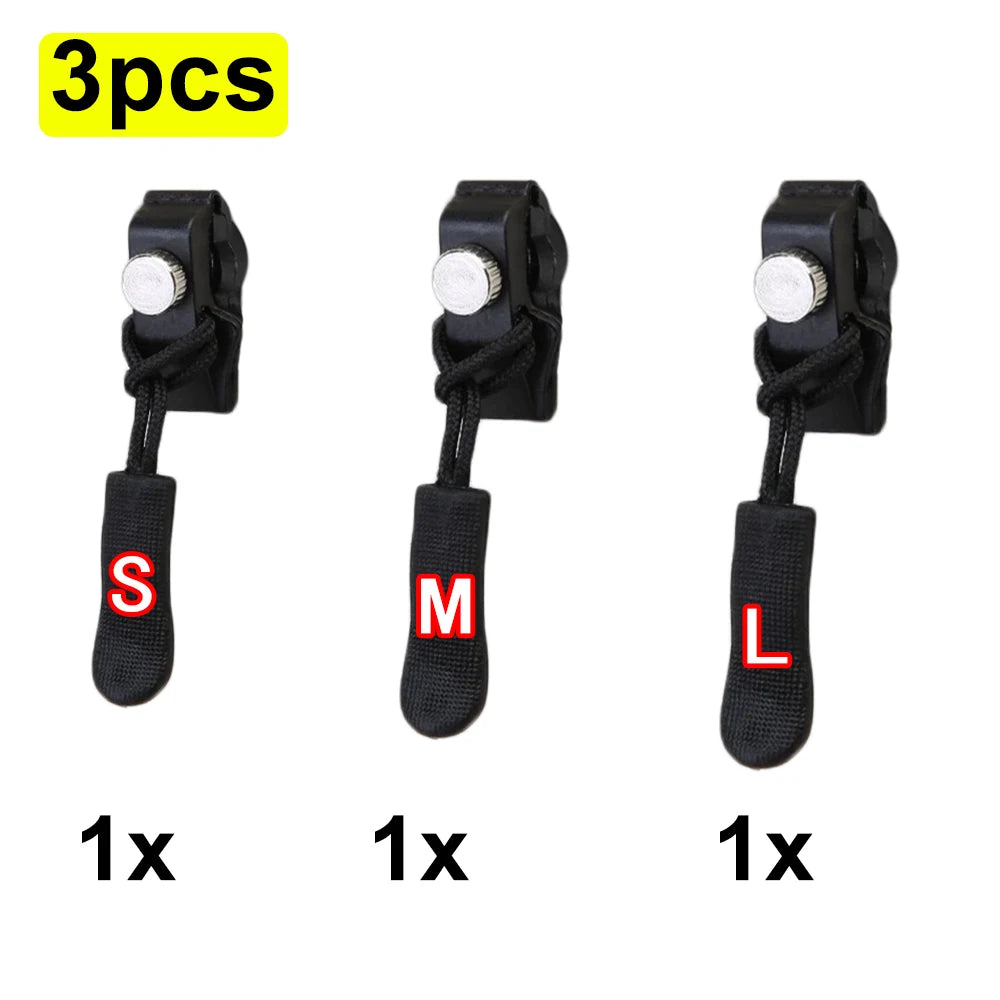 Universal Zipper Repair Kit Quick Instant Detachable Zipper Head Replacement Zipper Slider Pull for Jacket Bags Coat Free Sew