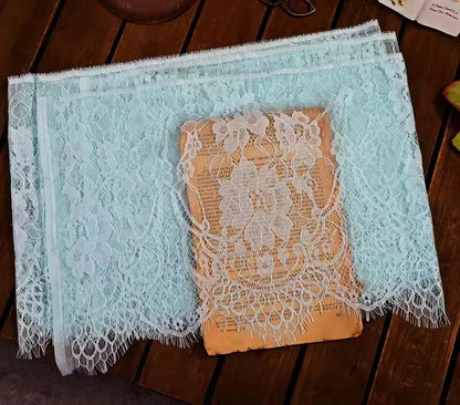 26cm Wide Eyelashes Lace Trim DIY Handmade Decoration Clothing Wedding Dress Lace Skirt Sleeve Accessories Fabric - color 1