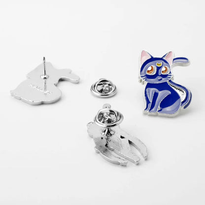 3pcs/set Anime Friends Enamel Pin Brooches for Women Manga Lapel Pins Badges on Backpack Cosplay Accessories Christmas Gift