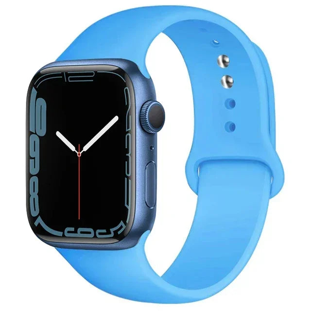 Silicone Band For Apple Watch straps 49mm 40mm 44 mm 45mm 46mm 42mm 41mm 38mm sports bracelet iWatch series 10 9 8 3 SE ultra