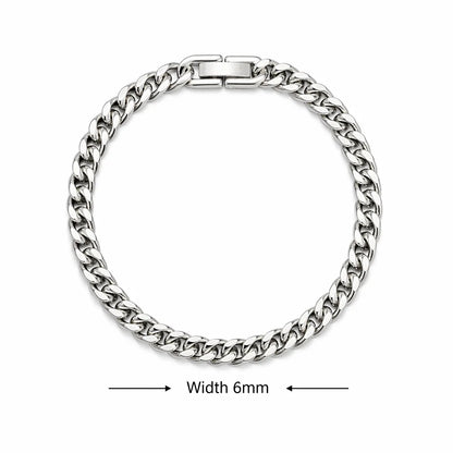 Stainless Steel Braided Double Row Front and Rear Fish Scale Alloy Magnetic Buckle Bracelet with Keel Jewelry New Model - Enc