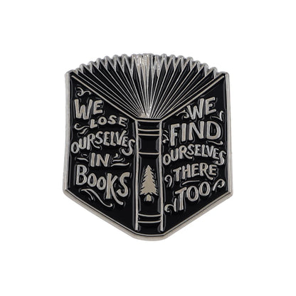 Book Lover Enamel Pin Cute Reading Themed Brooch "Just One More Chapter" Lapel Pins for Backpacks Bookworm Gift - 19