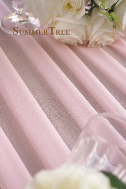 10 Meters Wedding Arch Drape Fabric Sheer Chiffon Tulle Curtain Draping Backdrop Party Supplies Home Drapery Ceremony Decorat
