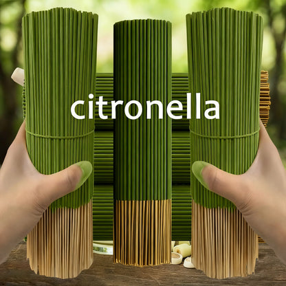 Lemongrass Sticks That Extend the Burning Time, Artificial Wooden Four-Season Fragrance, Suitable for Home, Camping, Garden, 