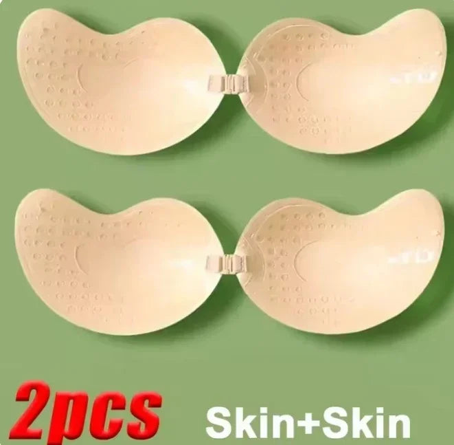 Invisible Strapless Adhesive Stick Bra Breast Tape Push Up Bras Women Lingerie Seamless Silicone Nipple Covers Bralette Pasti