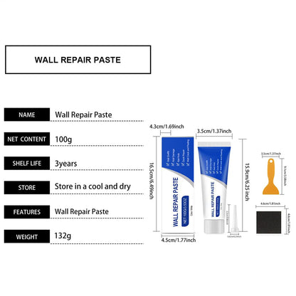 Wall Putty Hole Repair Putty Paste Mending Agent Wall Hole Repair Paste for Ceiling Door Fixing Mending Home Apartment Dormit