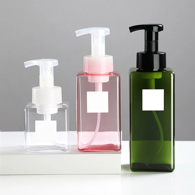 Soap Despenser Portable Foam Pumps Bottle 250/450/650ml Manually Press Soap Foaming Mousses Liquid Dispensers Bathroom Bottli