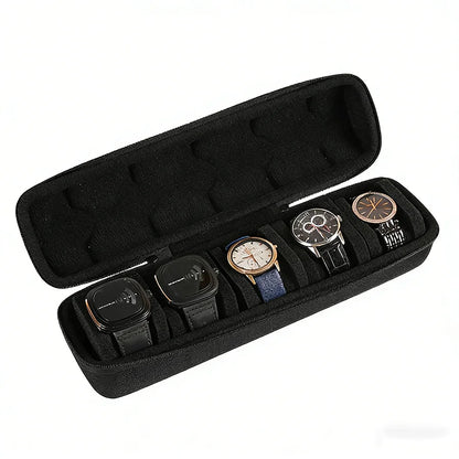 Watch Box Organizer for Men,Watch Travel Case Portable Storage Watch Display Holder for Wristwatches with anti-Move Watch