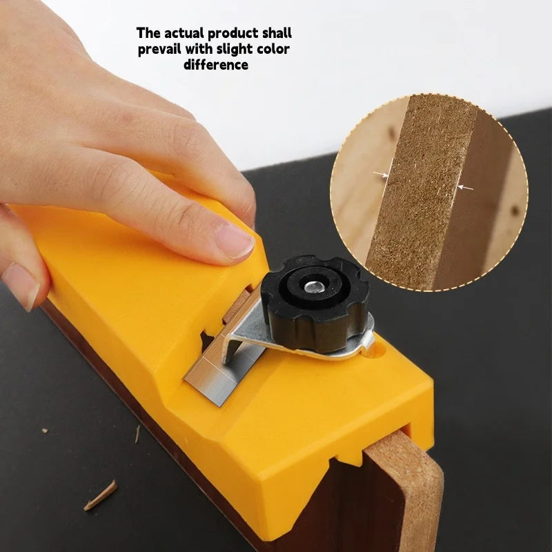 Wood Edge Trimmer, Hand Planer for Woodworking, Chamfer Tool for Plywood,MDF,Solid Wood,DIY Carpenter Tool with Adjustable Bl