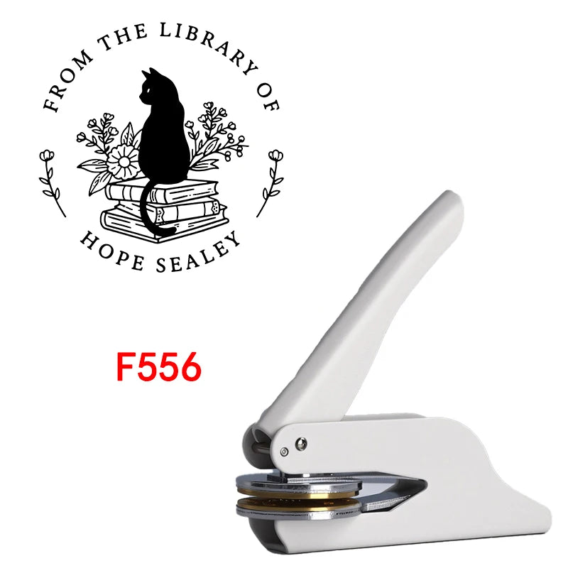 Custom Embosser Stamp,From the Library Embosser,Personalized Book Embosser Stamps,Custom Logo,Magic School,Gift for Book Love