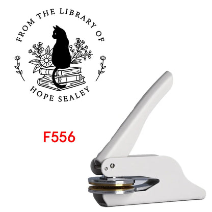 Custom Embosser Stamp,From the Library Embosser,Personalized Book Embosser Stamps,Custom Logo,Magic School,Gift for Book Love