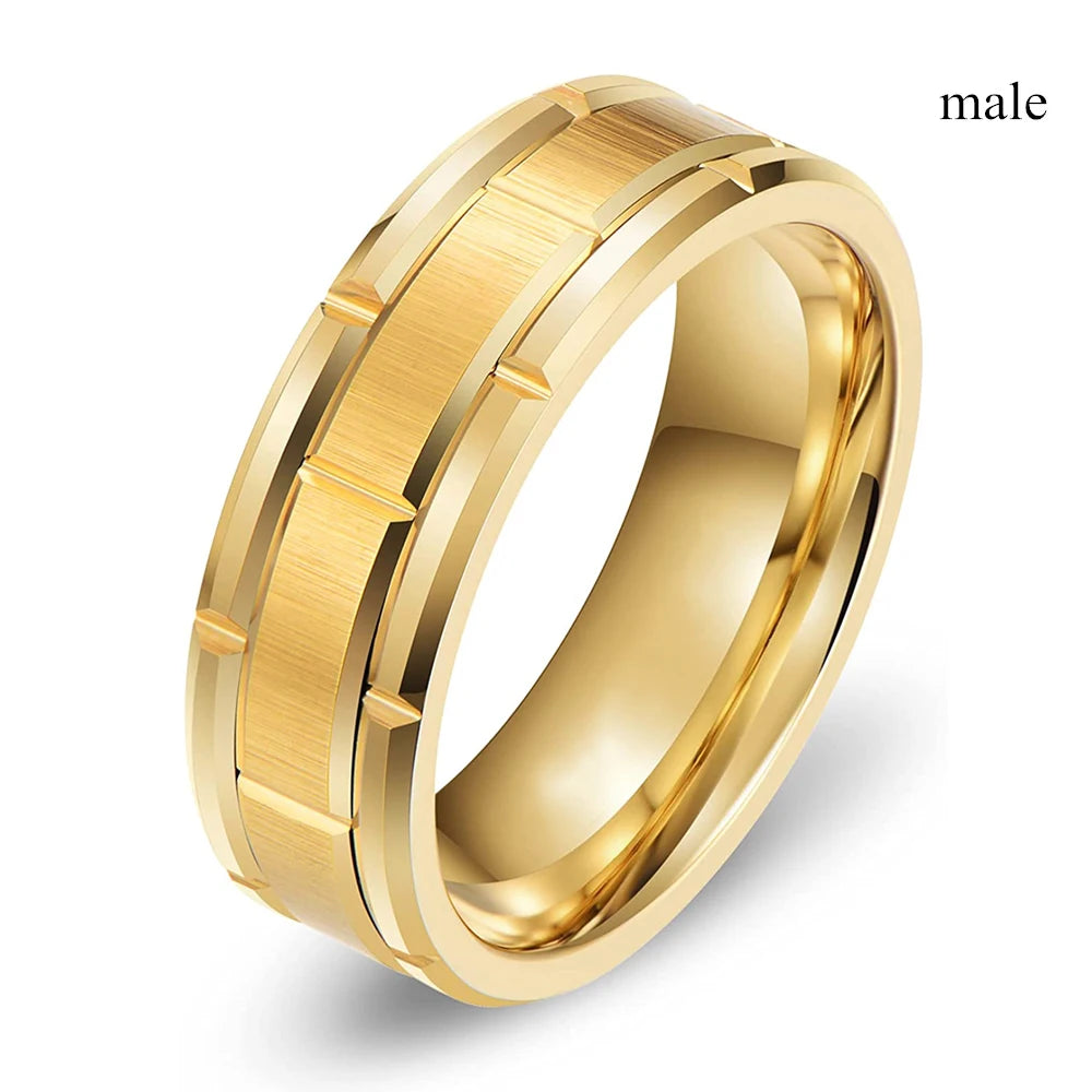 Charm Couple Rings Romantic Women Red Rhinestones Rings Set Trendy Men Stainless Steel Celtic Dragon Rings Wedding Band Jewel