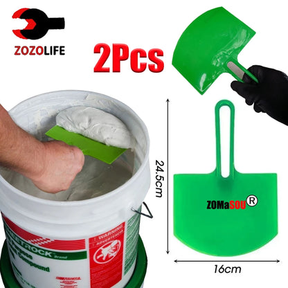 1/2Pcs Curved Bucket Scoop Scraper Spackle Paint Putty Knife Drywall Finishing Plaster Scraping Decals Patch Construction Too