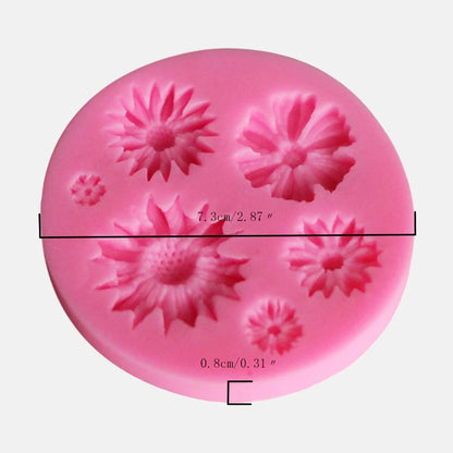 3D Flower Silicone Molds Fondant Craft Cake Candy Chocolate Sugarcraft Ice Pastry Baking Tool Mould