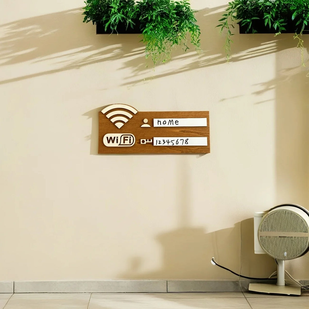 1pc Rustic Wooden WiFi Password Sign, Vintage Wall-Mounted Wireless Network Indicator Plaque, Multi-Purpose Home Decor Access