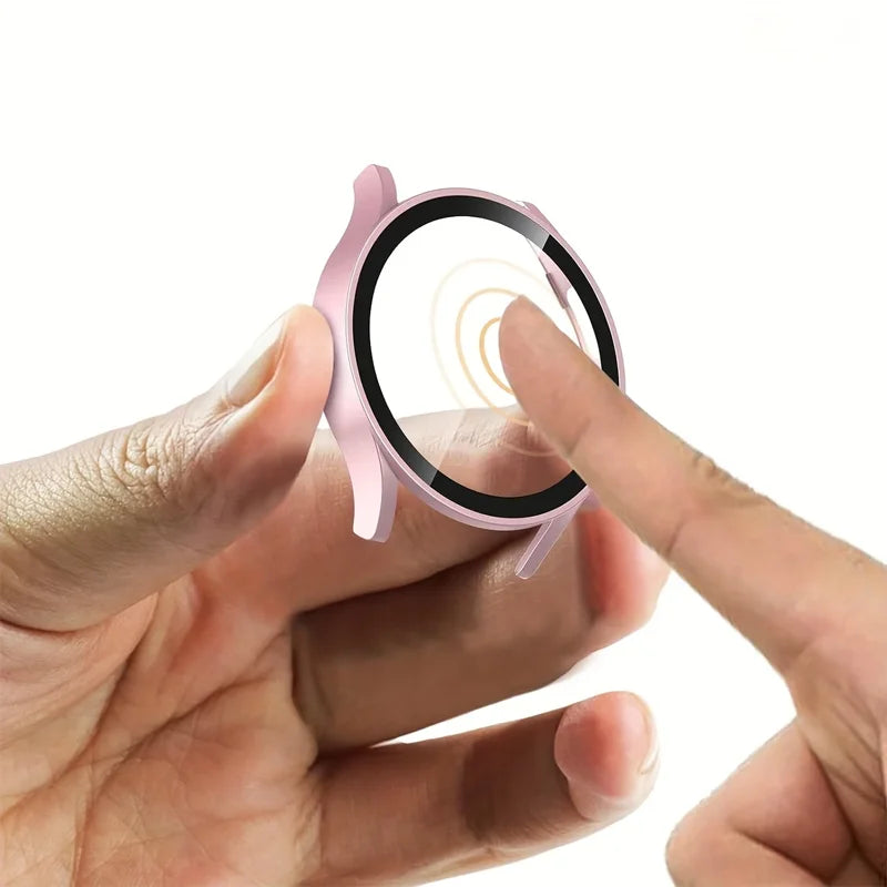 Case for Samsung Galaxy Watch 7/6/5/4/FE Tempered Glass+ cover PC bumper screen protector Galaxy watch 7 6 44mm 40mm Accessor