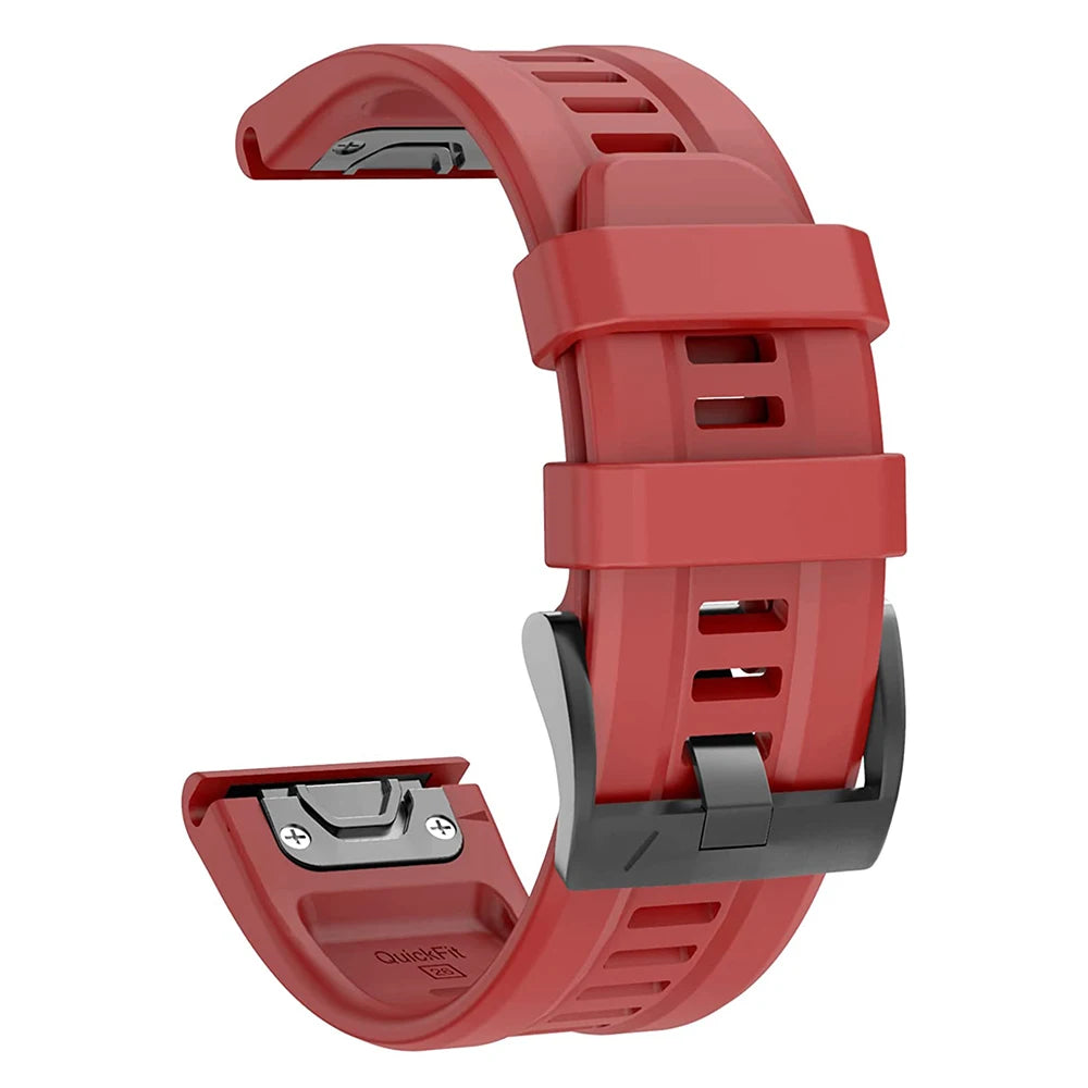 QuickFit 22mm 26mm Strap for Garmin Epix Gen 2 Silicone Band for Garmin Fenix 7 7X 5Plus 6XPro Enduro 2 Bracelet Watchband - 
