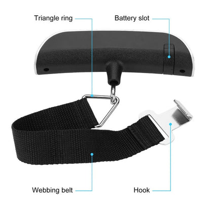 10g-50kg Portable Scale Digital LCD Display Electronic Luggage Hanging Suitcase Travel Weighs Baggage Bag Weight Balance Tool