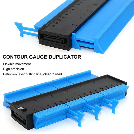 Contour Gauge Cutting Template Multi-Functio Measuring Instrument Woodworking Tool Tiles Measure Ruler Construction Contour T