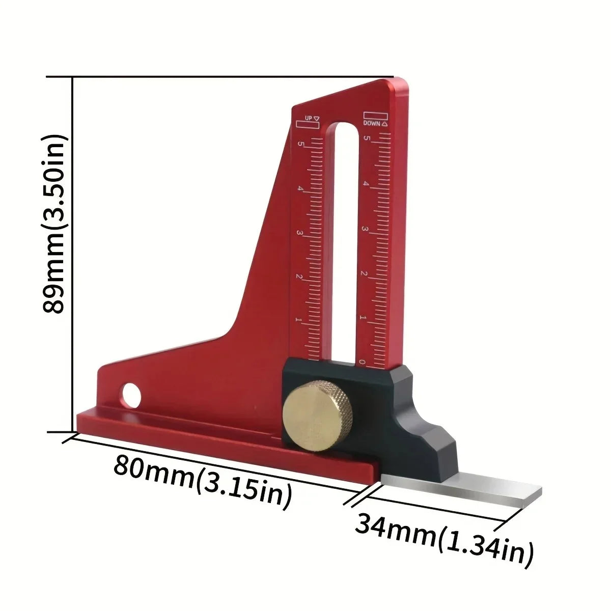 Precision Height Gauge - Metric Depth Measurement Tool, Ideal for DIY Projects, Woodworking Tools for Table Saw, Router Table