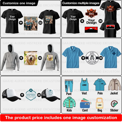 Custom T-shirt Print 100% Cotton Tee Men Women Customized T-shirt Diy Your Own Design Photo Text Unisex Tops Personalized Gif