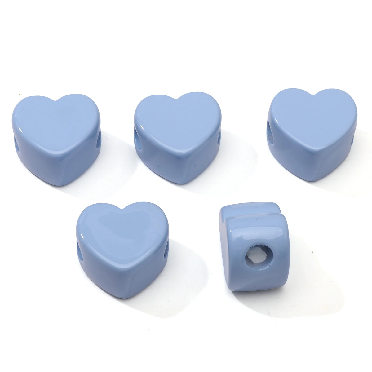 1/5Pcs Acrylic Large Hole Beads Star/Flower/Heart Beads Jewelry Making Materials for DIY Phone Chain Keychain Charms Accessor