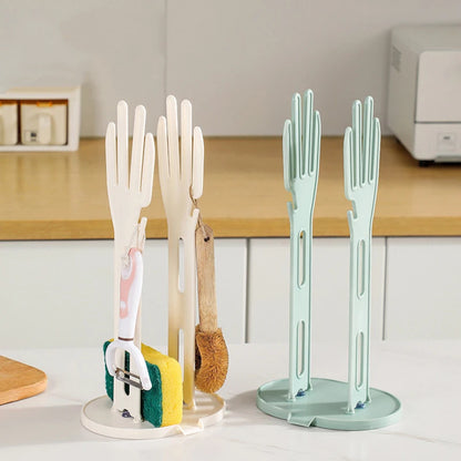 1PC Kitchen Glove Stand Holder Rubber Glover Dryer Rack Towel Holder Drain Countertop Storage Rack Kitchen Sink Accessories T