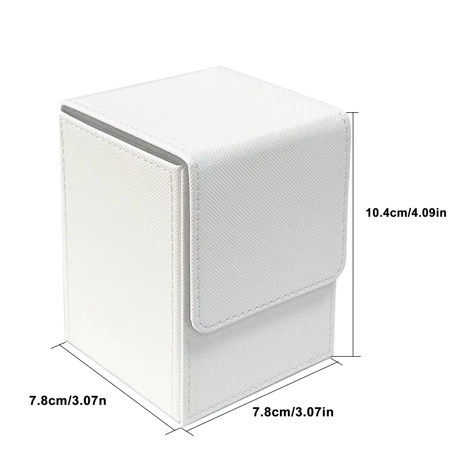 Card Deck Box,Card Deck Case Holds 100+ Sleeved Cards, PU Leather Card Storage Box For TCG game trading cards.