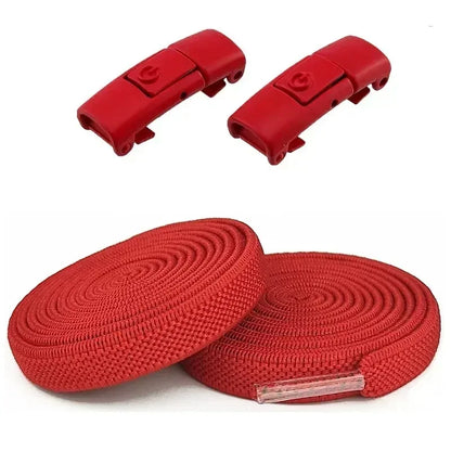 8MM No Tie Shoe Laces Press Lock Shoelaces Without Ties Elastic Laces Sneaker Kids Adult Widened Flat Shoelace for Shoes - Al