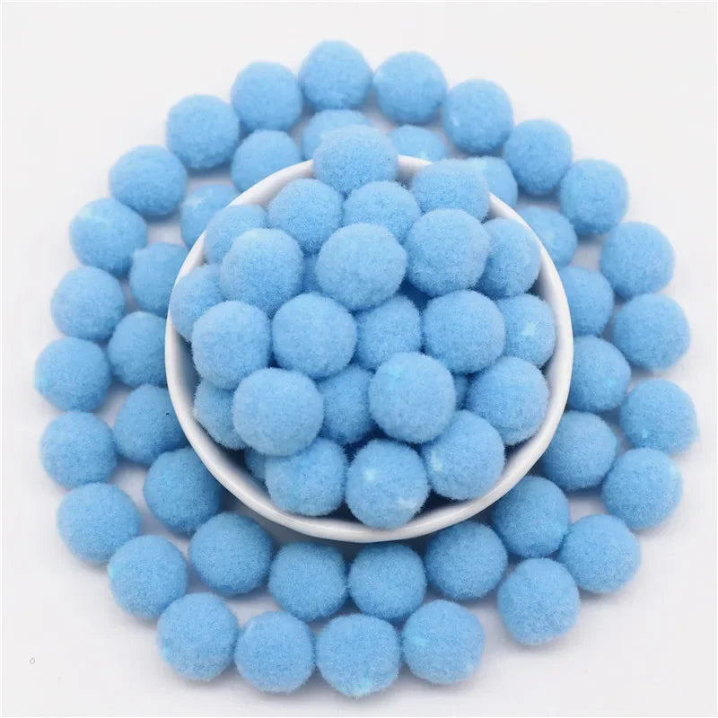 Pompon Balls 8mm 10mm 15mm 20mm 25mm 30mm Fluffy Pompoms Crafts Pompom Diy Handmade Kids Toy Wedding Decoration Craft Supplie