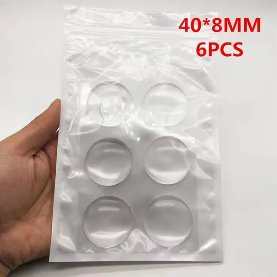 Door Knob Wall Shield Clear Soft Rubber Door Stopper Door Handle Bumper Mute Stickers Wall Protector Muffler Pad Protective P