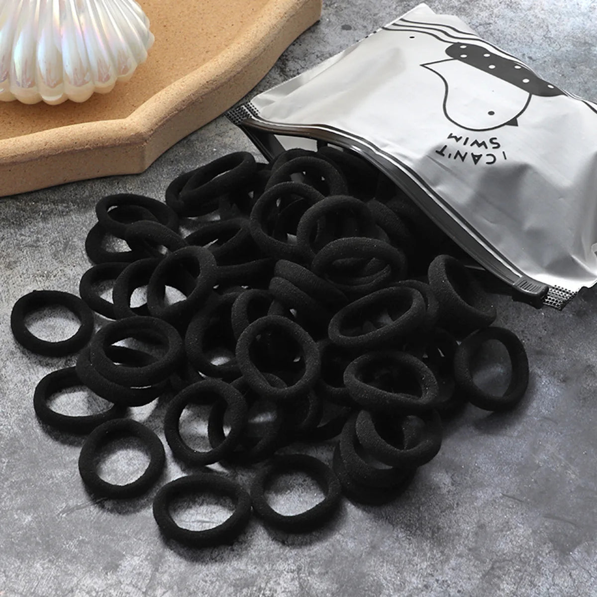 50/100Pcs Colorful Nylon Hair Bands for Children Scrunchie Hair Ties Rubber Band Kids Elastic Hair Leagues Girl Hair Accessor