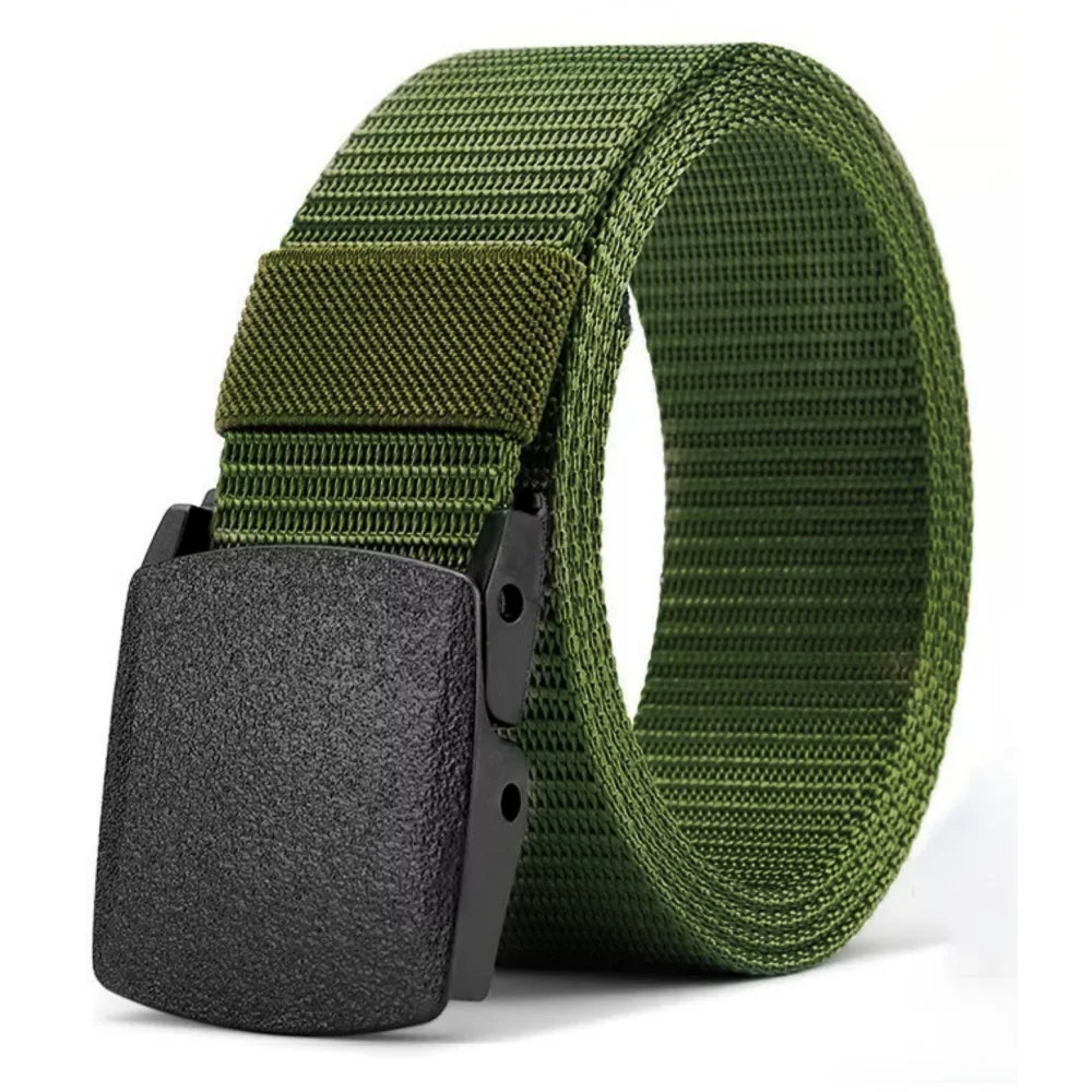 2Pcs New Automatic Buckle Nylon Belt Outdoor Hunting Multifunctional Tactical Canvas Belt Men Belt