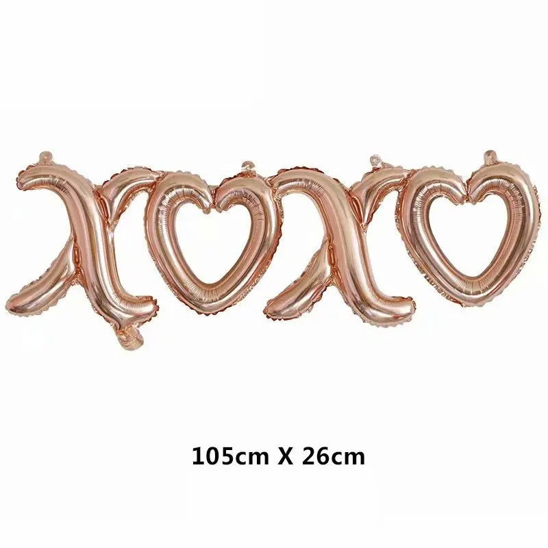 Love Heart Bear Foil Balloons Happy Birthday Valentine’s Day Party Decor Air Helium Globos Wedding Decorations Kids Toys Ball